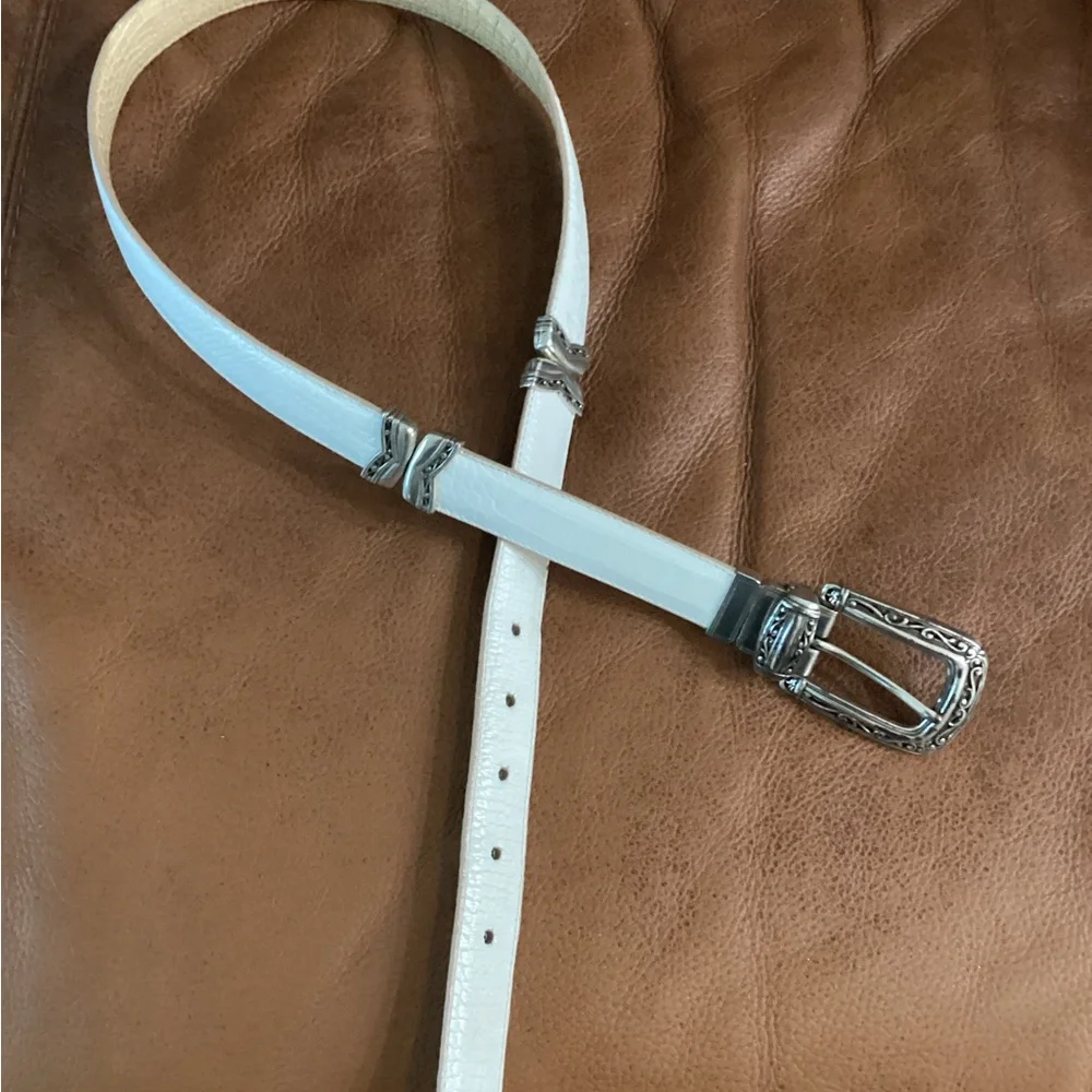 Unbranded 2 Toned Reversible Leather Belt with Ornate Buckle size XL 36